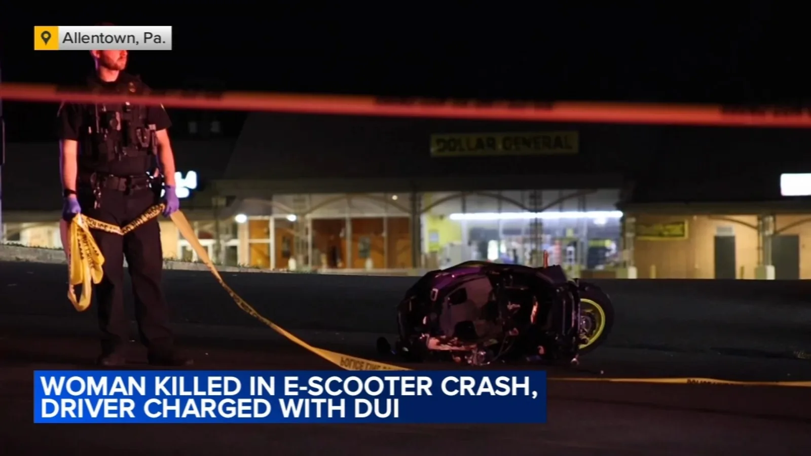 Police investigate a deadly e-scooter crash on South 4th Street in Allentown