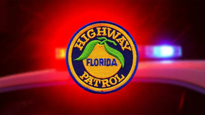 Florida Highway Patrol cruiser at a crash scene on Interstate 95 in Palm Bay
